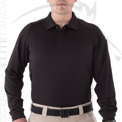 FIRST TACTICAL HOMME POLO PERFORMANCE LONG - NOIR - 2X
