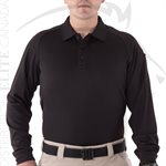 FIRST TACTICAL MEN PERFORMANCE LONG SLEEVE POLO - BLACK - MD