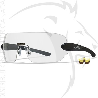 WILEY X WX DETECTION CLEAR / YELLOW / COPPER / MATTE BLACK FRAME