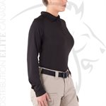 FIRST TACTICAL WOMEN PERFORMANCE LONG POLO - BLACK - 2X