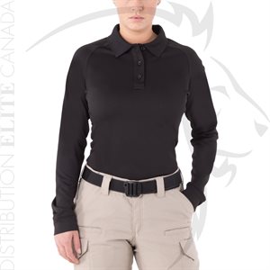 FIRST TACTICAL WOMEN PERFORMANCE LONG POLO - BLACK - XS