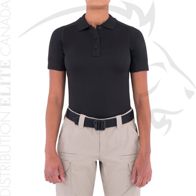 FIRST TACTICAL WOMEN PERFORMANCE SHORT POLO - BLACK - 2X