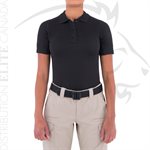 FIRST TACTICAL WOMEN PERFORMANCE SHORT POLO - BLACK - 2X