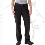 FIRST TACTICAL WOMEN V2 TACTICAL PANT - BLACK - 2 TALL