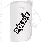 PREMIER CROWN TORSO BODY SHIELD (ANGLED HANDLE) - POLICE