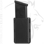 UNCLE MIKE'S SNGL MAG CASE KYDEX BLK DBL STACK - 9MM / .45CAL