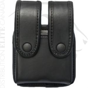 UNCLE MIKE'S DOUBLE PISTOL MAG CASE MIRAGE PLN BLK DBL STACK