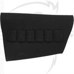 UNCLE MIKE'S BUTTSTOCK SHELL HOLD NEOPRENE BLK RIFLE 6 LOOPS