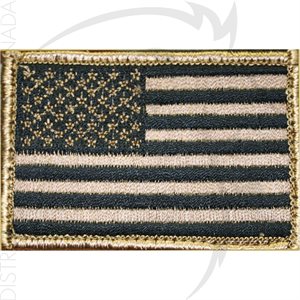 BLACKHAWK AMERICAN FLAG PATCH TAN / BLACK 2X3in