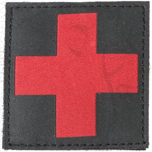 BLACKHAWK RED CROSS MEDIC ID PATCH NOIR