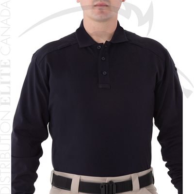 FIRST TACTICAL HOMME POLO COTON MANCHE LONGUE - MARINE - SM