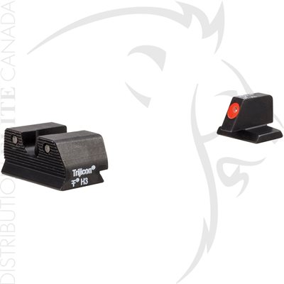 TRIJICON HD XR NIGHT SIGHTS - FN 9MM - ORANGE FRONT