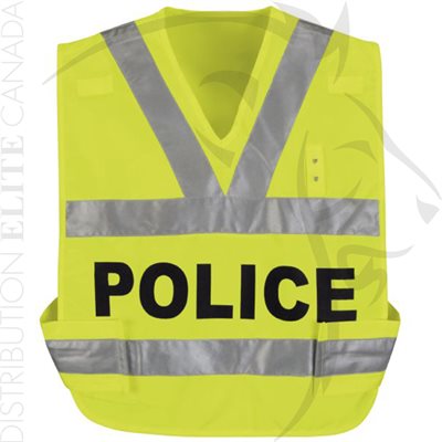 HORACE SMALL HI-VIS BREAKAWAY SAFETY VEST - POLICE - MD / LG