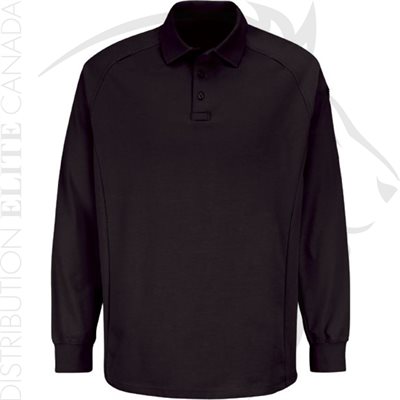 HORACE SMALL NEW DIMENSION LONG SLEEVE POLO - BLACK - 2X