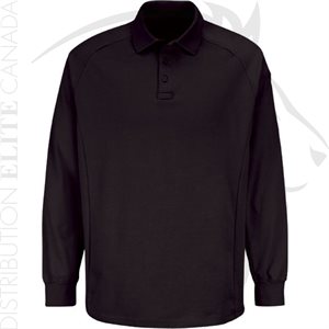 HORACE SMALL NEW DIMENSION LONG SLEEVE POLO - BLACK - 2X