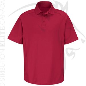 HORACE SMALL NEW DIMENSION SHORT SLEEVE POLO - RED - MEDIUM