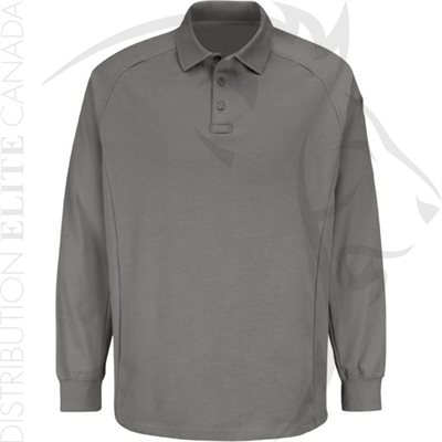 HORACE SMALL NEW DIMENSION LONG SLEEVE POLO - GREY - LARGE