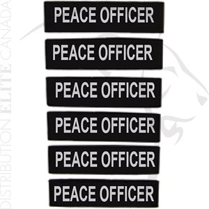 HI-TEC BANDES D'IDENTIFICATION CALEPIN (6) - PEACE OFFICER
