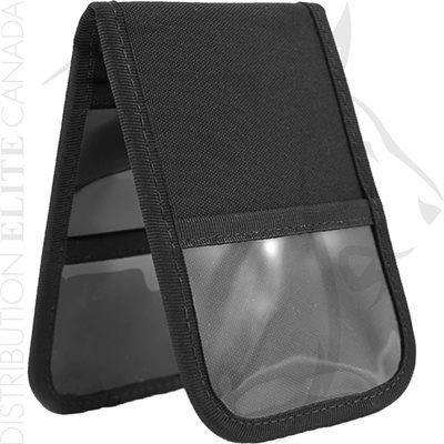 HI-TEC 3.5X5in NOTEPAD COVER W / INNER & OUTER CLEAR POCKETS
