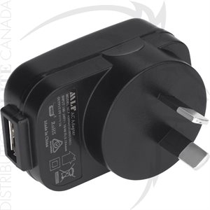 NIGHTSTICK USB TO AC POWER PLUG ADAPTOR - AUSTRALIA