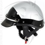 SUPER SEER S1602 MOTOR HELMET - SILVER & BLACK