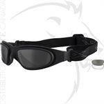 WILEY X SG-1 GREY / CLEAR / MATTE BLACK FRAME - ASIAN FIT