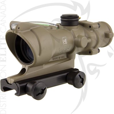 TRIJICON ACOG 4X32 - CHEVRON .223 RETICLE - GREEN - FDE