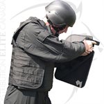 USI POLICE TACTICAL BALLISTIC SHIELD - LEVEL IIIA - 16x20in